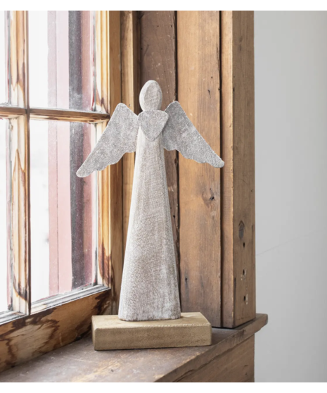 Wooden Angel Figure