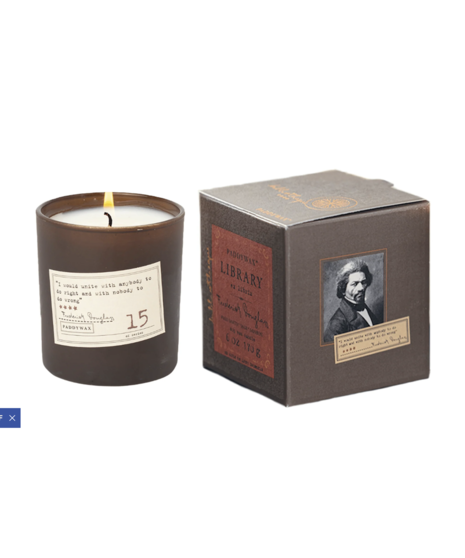 Paddywax Library 6 oz Candle | Frederick Douglass