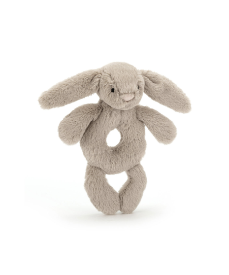 Bashful Beige Bunny Ring Rattle - Jellycat