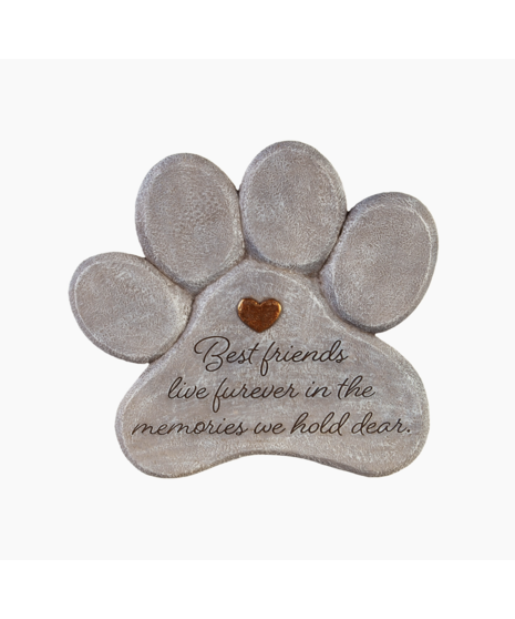 Garden Stone | Paw Print Memorial